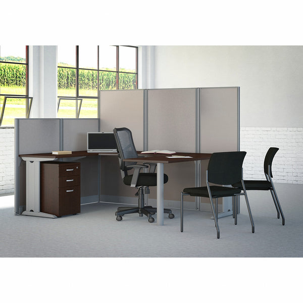 Bush Business Furniture Office in an Hour Mobile File Cabinet | Mocha Cherry
