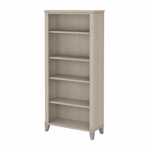 Bush Furniture Somerset Tall 5 Shelf Bookcase | Sand Oak