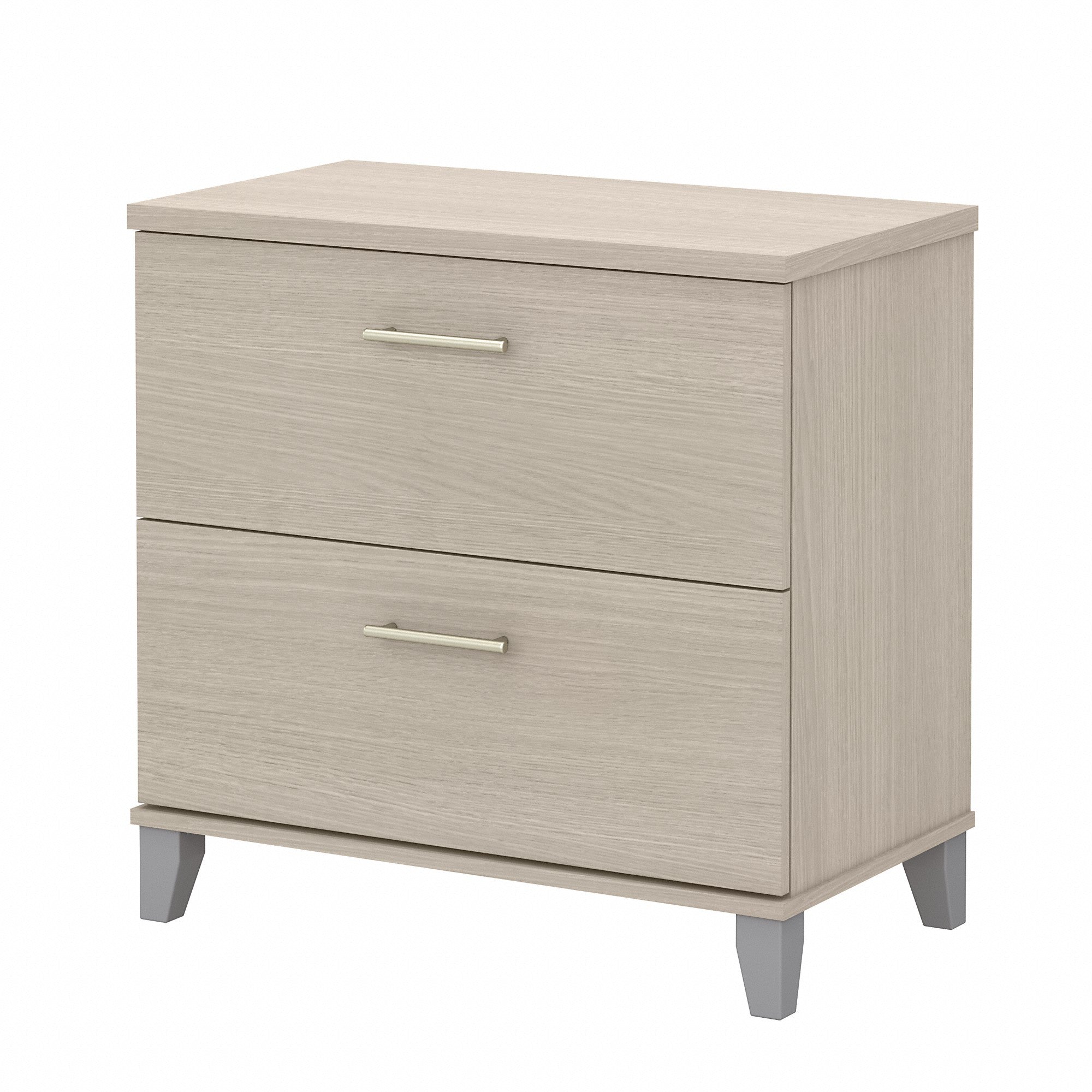 Bush Furniture Somerset 2 Drawer Lateral File Cabinet | Sand Oak
