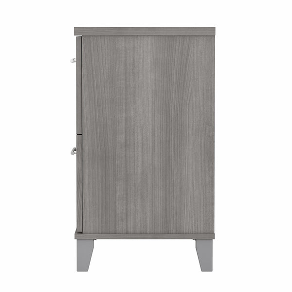 Bush Furniture Somerset 2 Drawer Lateral File Cabinet | Platinum Gray