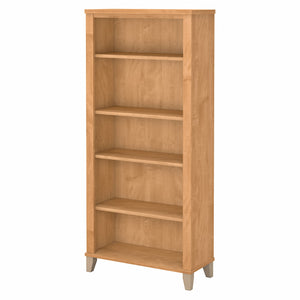 Bush Furniture Somerset Tall 5 Shelf Bookcase | Maple Cross