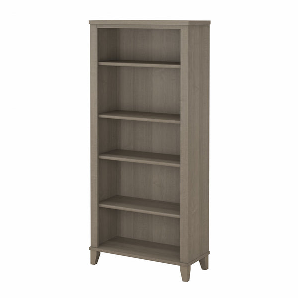 Bush Furniture Somerset Tall 5 Shelf Bookcase | Ash Gray