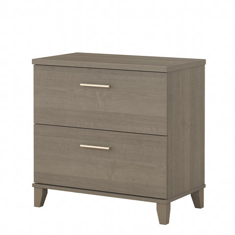 Bush Furniture Somerset 2 Drawer Lateral File Cabinet | Ash Gray