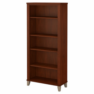 Bush Furniture Somerset Tall 5 Shelf Bookcase | Hansen Cherry