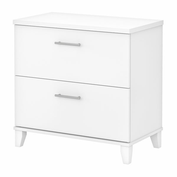 Bush Furniture Somerset 2 Drawer Lateral File Cabinet | White